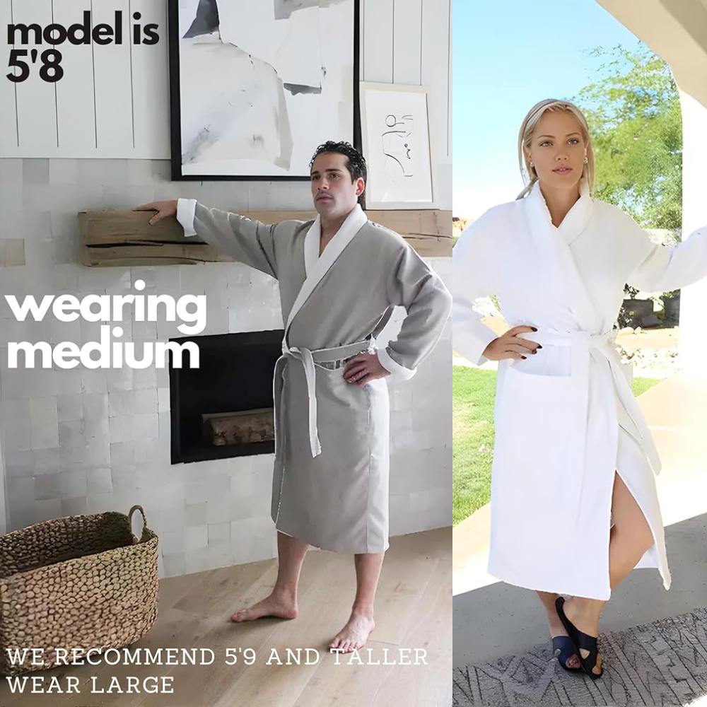 Spa Bathrobe (Light Slate)