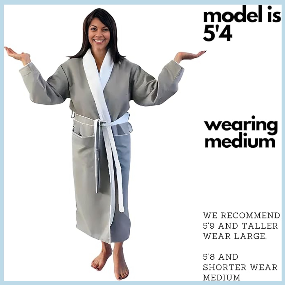 Spa Bathrobe (Light Slate)